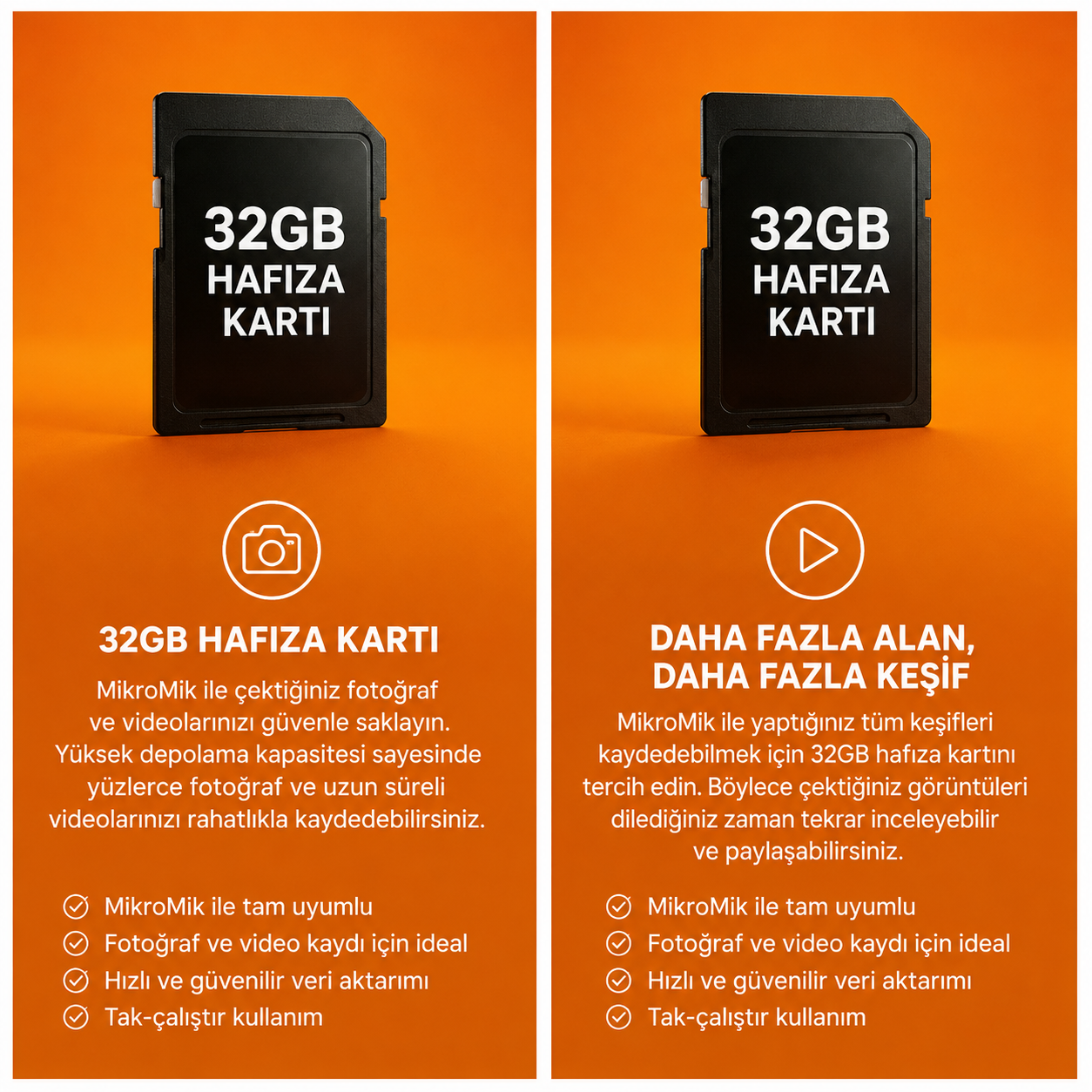 32 GB MicroSD Hafıza Kartı